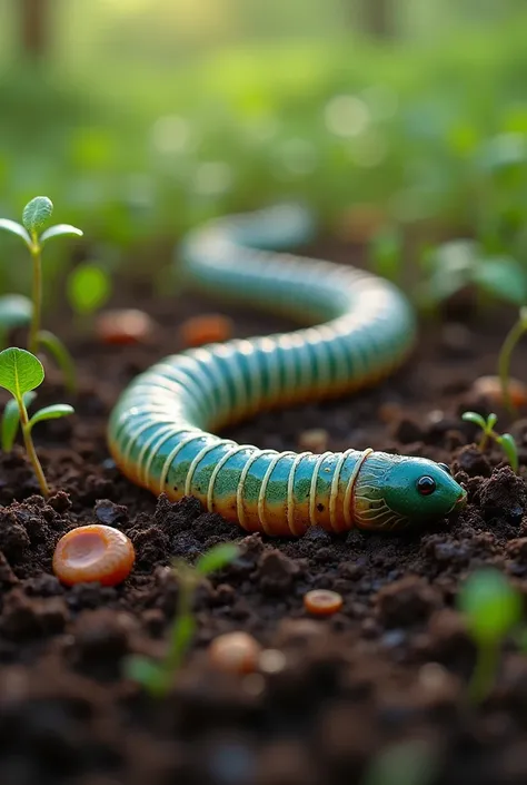 an you generate earthworm beautiful images 