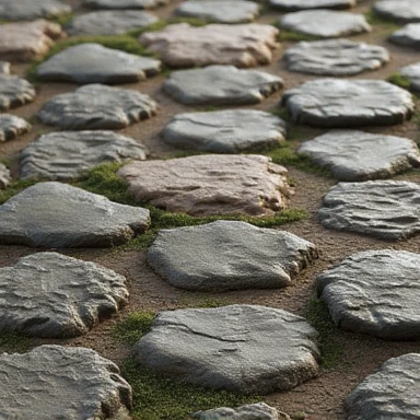 Textures for 3D models, Cobblestones, Tiling capable