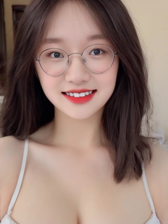 ((best quality)), realistic, Optical Realism, realistic, high resolution, beautiful, Young face,20 years old,chubby girl, white skin, Pale skin,smile, gigantic colossal breasts:1.3, Fighting posture, Looking at the camera, (detailed face), long wavy hair, ...