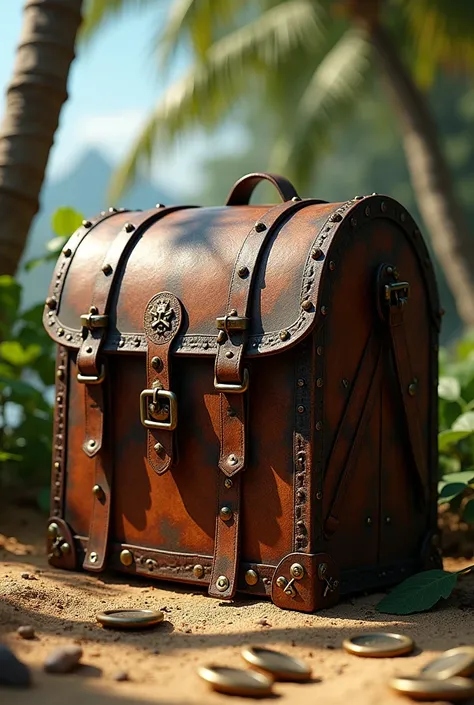 Create a Chest Shaped Like a Pirate Backpack
