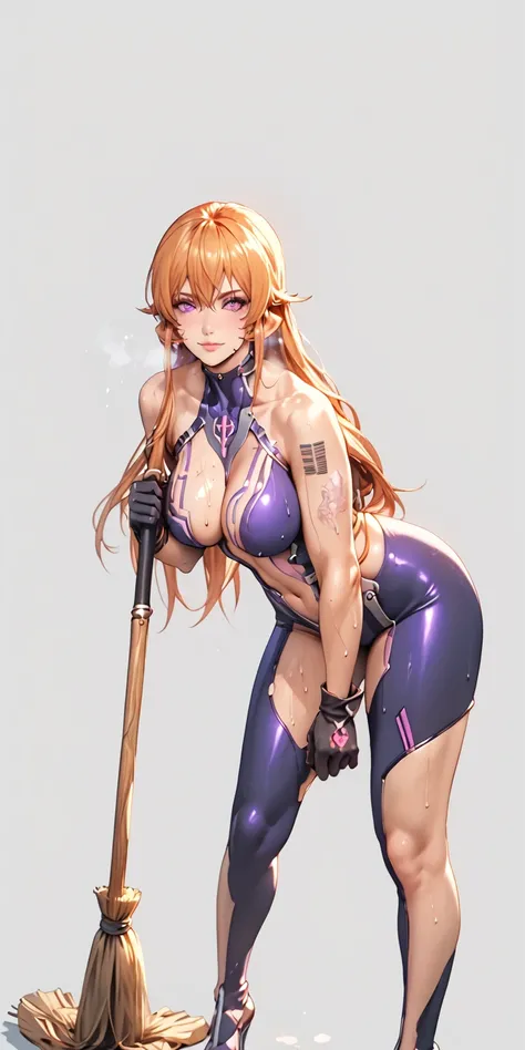 (asura style:0.7), score_9, score_8_up, score_7_up, score_6_up, uncensored, erina nakiri, long hair, orange hair, purple eyes, hair between eyes, BREAK detailed eyes, beautiful eyes, perfect eyes, assertive female, (perfect hands, perfect anatomy), detaile...