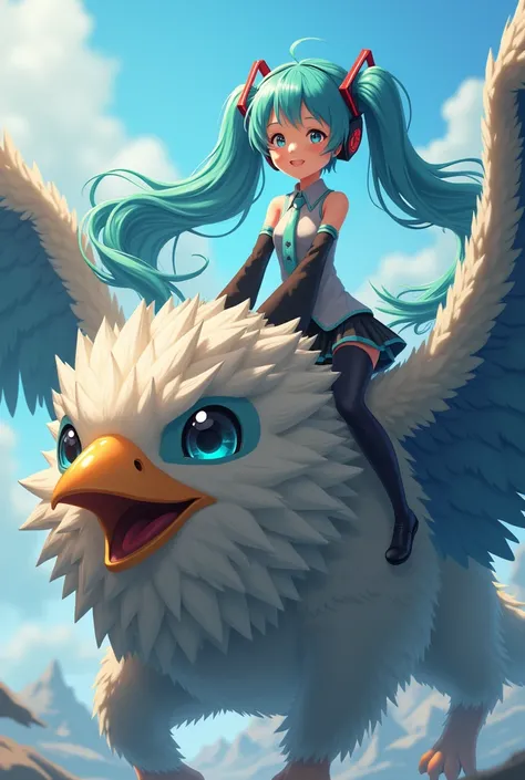 Hatsune Miku riding a cock with a satisfied face