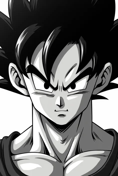 Goku face 4 mono