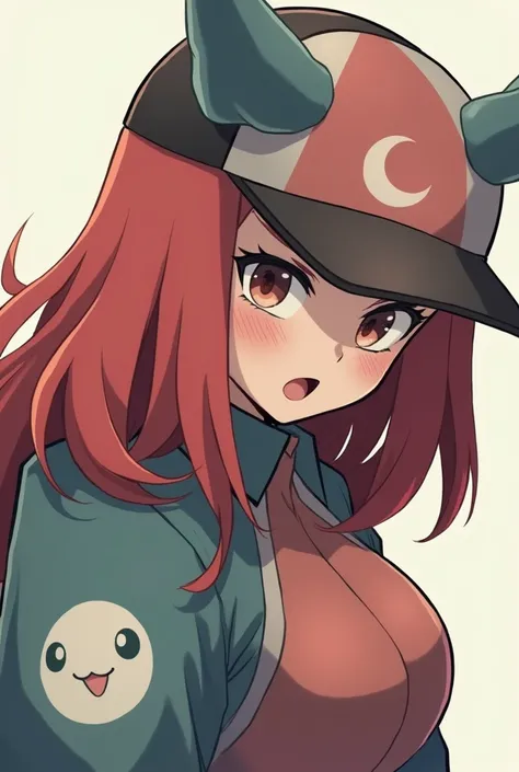 Hilda (pokemon trainer) is caucasian with a sexy body bent over. She is about to get fucked by Machamp (nsfw)
