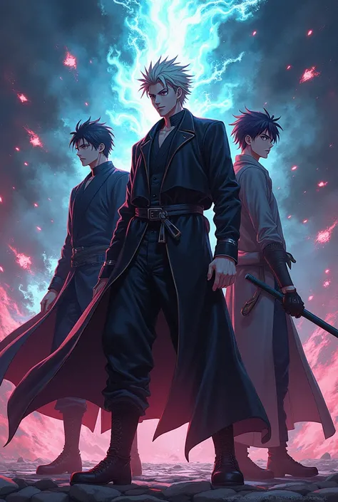 The union of Kento Nanami, Toji and Todou from jujustu kaisen 