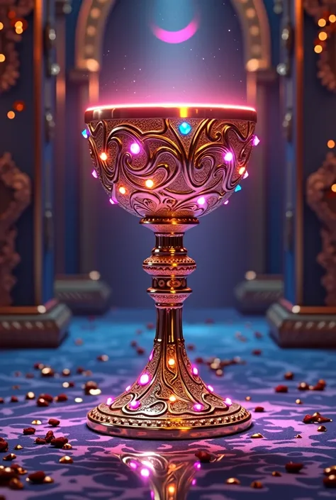 80s style fantasy movie Jewel encrsuted shiny chalice 