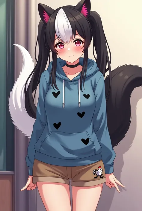 Beautiful 1 skunk girl. Teenager high school. Anime lesbian Skunk girl with ears and tail. Lesbian Skunk girl with ears and tail blushes and cries being in love with cute lesbian girl like you and she wanna tell you She is a futa and you said you like futa...