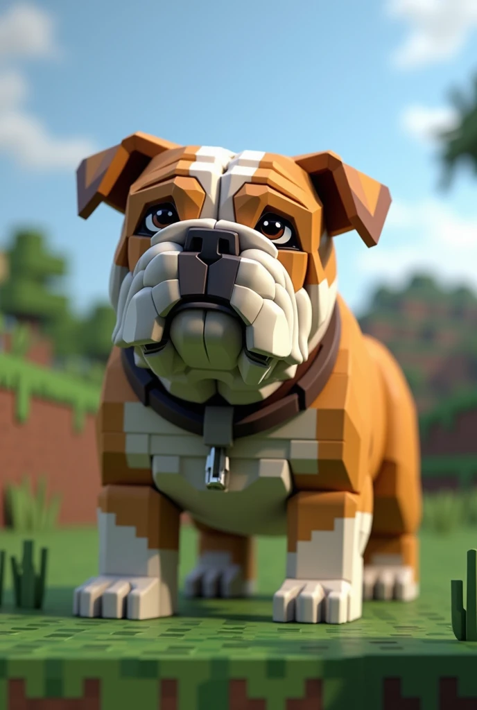 Make a model of an English bulldog if minecraft adds it to the game 