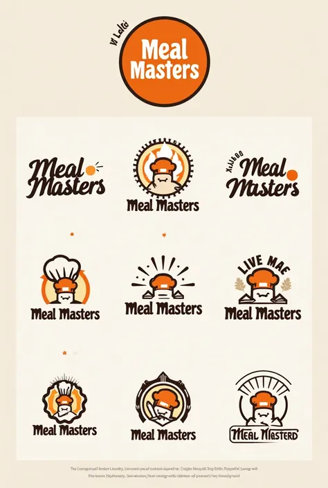 The meal masters logo different designs