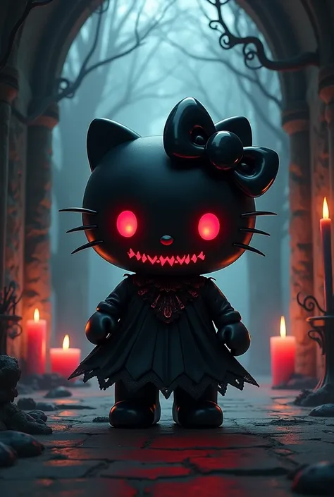 Goth hello kitty