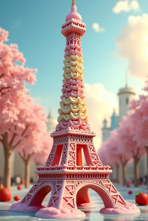 eiffel tower like ice cream