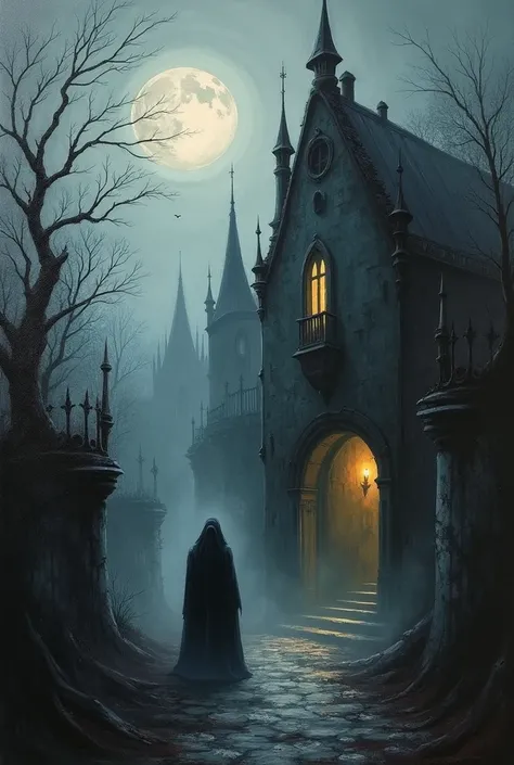 
Gothic and spooky acrylic paintings 