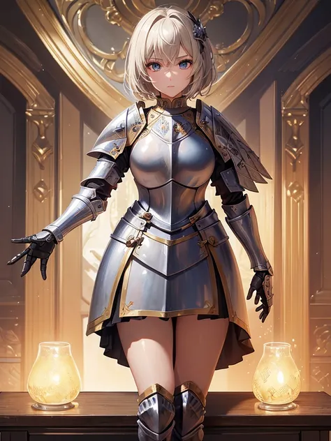 ((highest quality)),(ultra high resolution),(Super detailedNew),(detailed description),((best CG)),(best work of art),super precision art,Wonderful New Art,(Fantasy art with precise details:1.5), (1 Female Knight:1.6),beautiful and well-shaped face:1.6,Rin...