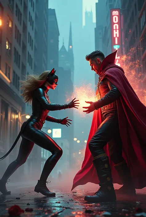 Catwoman vs doctor strange