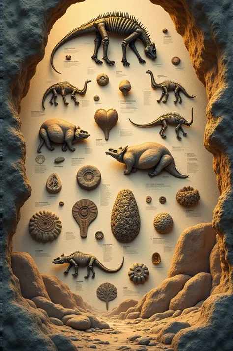 Poster about fossils 
