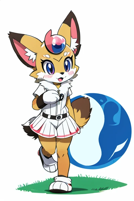 Furry female flying squirrel alola pokemon sun and moon fursuit mascot baseball style 