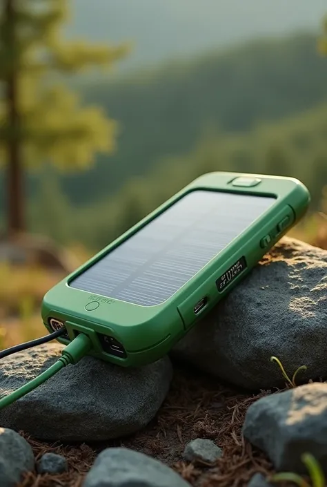 create image of a product Green Charger - Portable and Smart Solar Charger