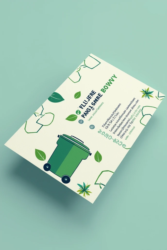 Creating a unique design for a dustbin business visiting card involves a few elements. Here are some ideas for the design:

1. **Visual Elements:**
   - Use a dustbin or trash-related icon.
   - Incorporate clean and eco-friendly imagery, like a leaf or re...