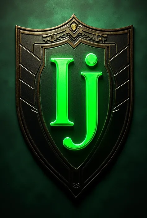 Green I and J, in a coat of arms , gaming 