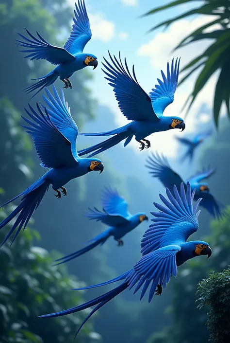 Create a Blue Macaw Parade