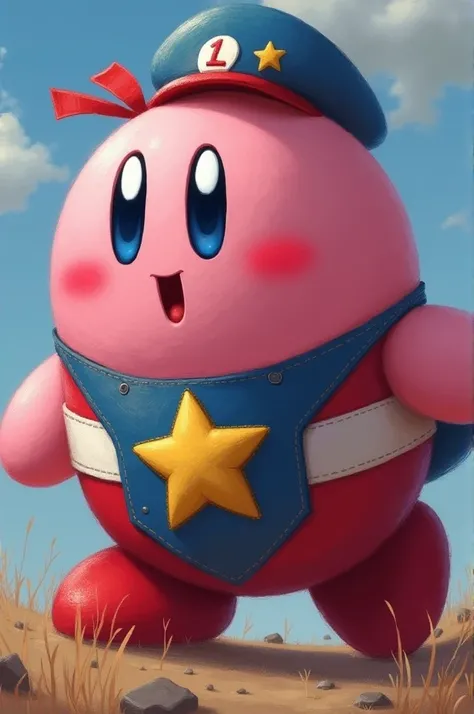 Un kirby con una bandera nazi 