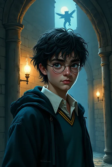 create a game launcher image inspired by Harry Potter and the Chamber of Secrets 