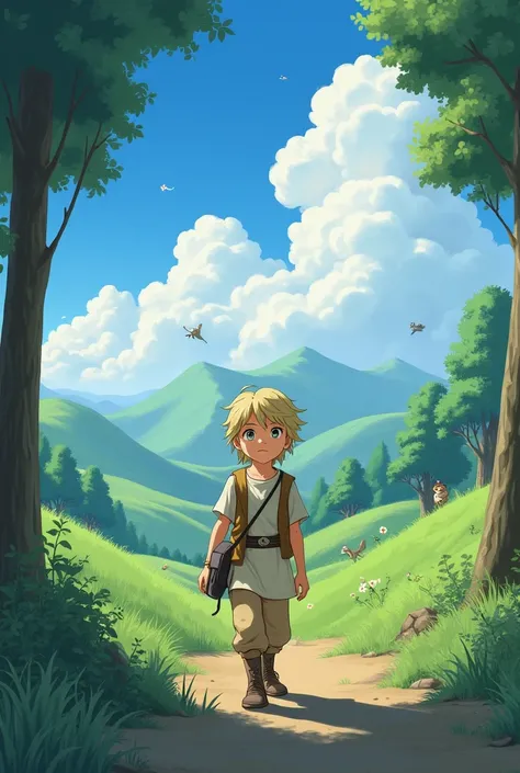 Luke Skywalker as a child, studios Ghibli, 