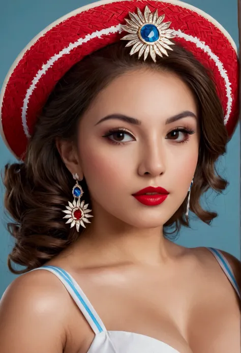 Latina Fiestas Patrias pin-up girl