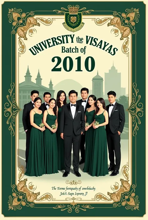 Royal Green Reunion formal poster for the university of the Visayas Batch 2010