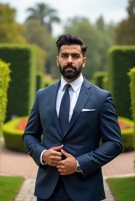 Strong muscular bearded young Iranian man in suit and tie holding a microphone, news reporter Anthony Conn, christian orrillo, Omar Ortiz, joel torres, Jason Schier, Ignacio Fernández Rios&quot;, james zapata, alex miranda, danilo torres, Lucas Graziano, p...