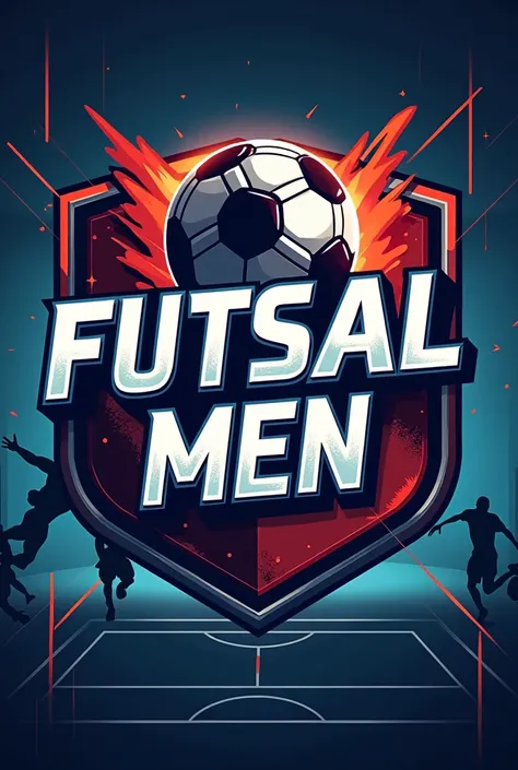 A sign that says Futsal men with a nice design