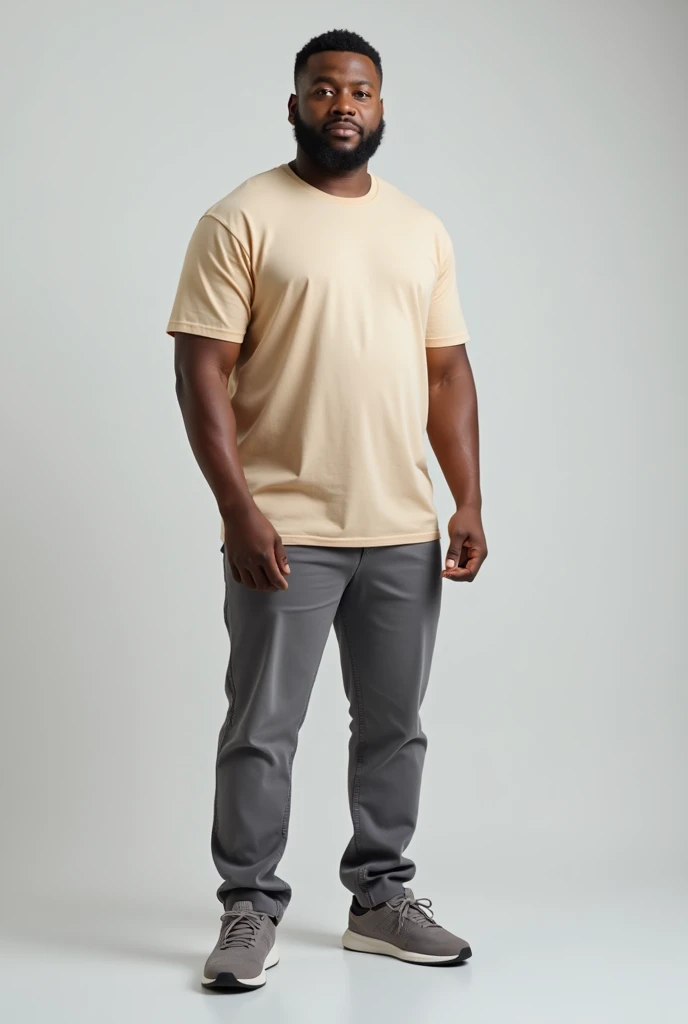 a normal man standing with a t-shirt mockup