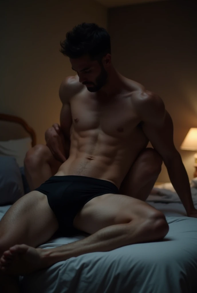 selective focus of sensual man 
in black trunk sitting on sexy shirtless man in bed trunk underwear only trunk underwear trunk underwear trunk underwear trunk underwear trunk underwear trunk underwear trunk underwear trunk underwear trunk underwear full tr...