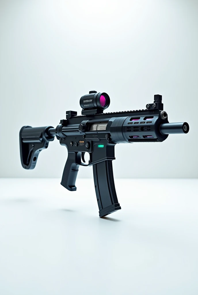 MP5, eotech, mlock, leds, white room