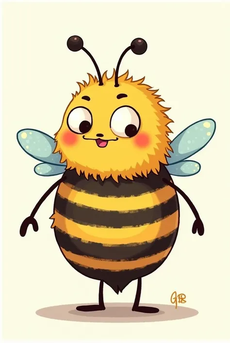 Cute and bad bee drawings 
