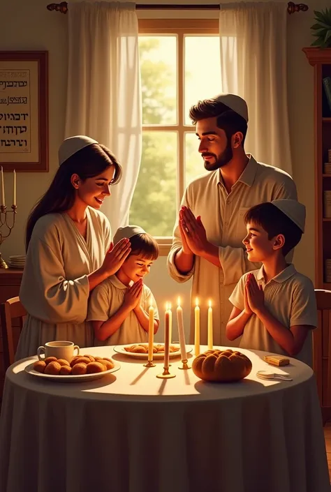 Kabbalat Shabbat family 