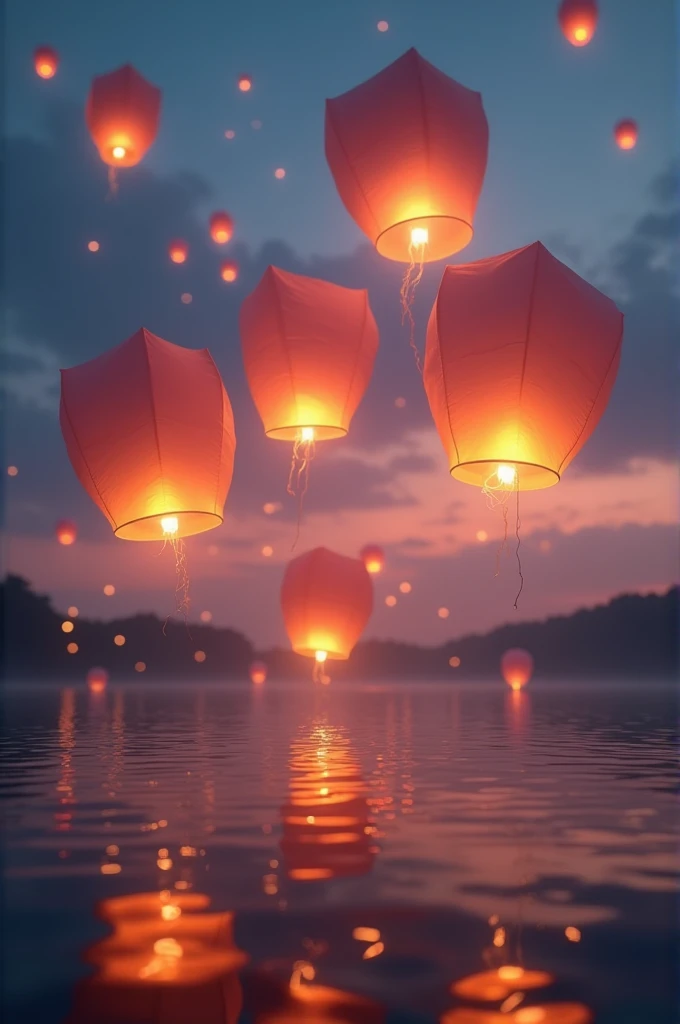 Sky lanterns for insta post