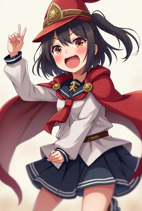 8k, A girl, cosplay megumin, looking ahead, mouth wide open, Whole body
