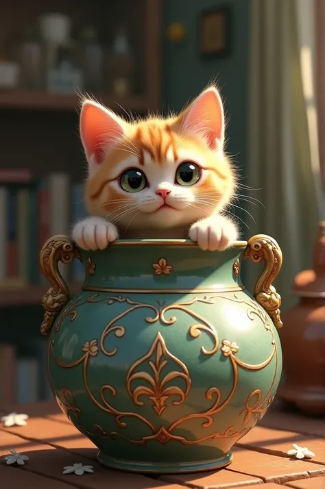 Cat in a vase