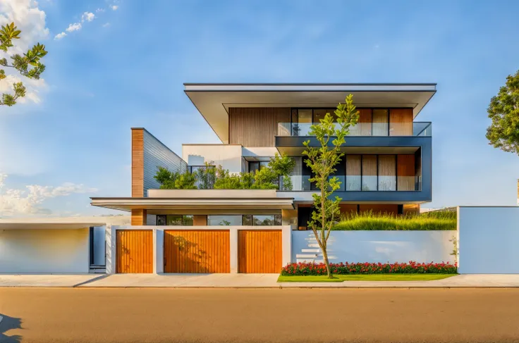 platform kthouse,  1 industry house,, many beautiful red flowers along the road, romantic, the house is made from white walls, b...