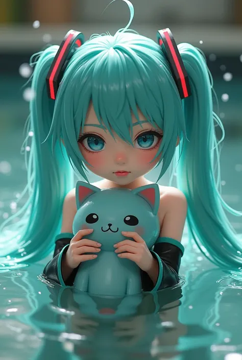 Hatsune miku with a wet pussy