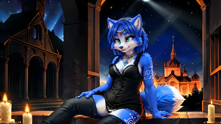 a picture of ((krystal)), Star Fox krystal, lovable, green eyes, medium breasts, (((Long blue hair 1.3))), Decollete, anthro, furry, Uploaded E621, detailed fluffys fell, (von Fluff-Kevlar, Bayard Wu, Pino Daeni), detailed face, (fluffy), 1 girl, alone, sw...