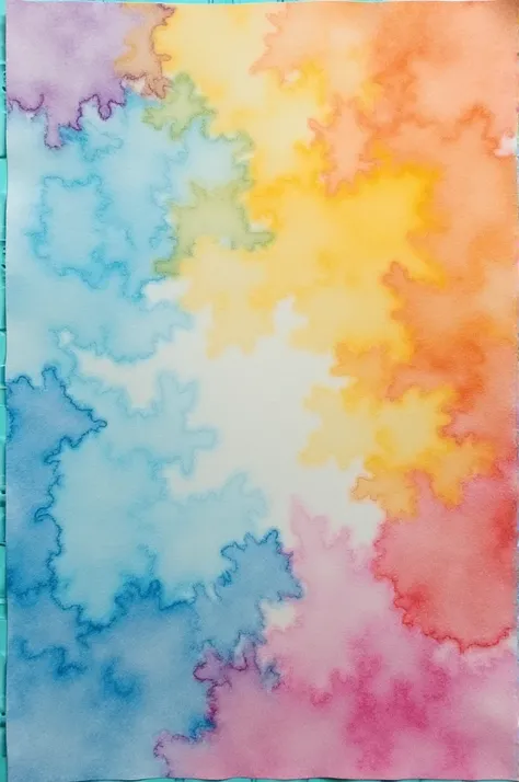 Sheet of paper with colors 