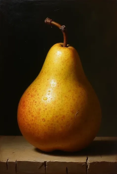 Baroque style painting pear