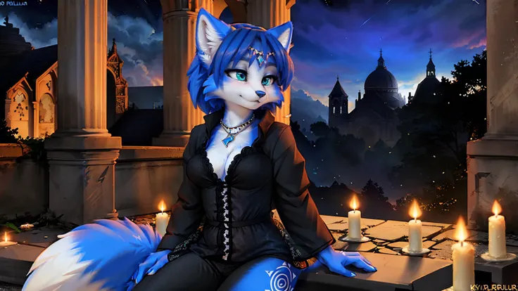 a picture of ((krystal)), Star Fox krystal, lovable, green eyes, medium breasts, (((Long blue hair 1.3))), Decollete, anthro, furry, Uploaded E621, detailed fluffys fell, (von Fluff-Kevlar, Bayard Wu, Pino Daeni), detailed face, (fluffy), 1 girl, alone, sw...