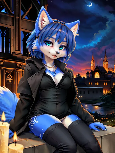 a picture of ((krystal)), Star Fox krystal, lovable, green eyes, medium breasts, (((Long blue hair 1.3))), Decollete, anthro, furry, Uploaded E621, detailed fluffys fell, (von Fluff-Kevlar, Bayard Wu, Pino Daeni), detailed face, (fluffy), 1 girl, alone, sw...