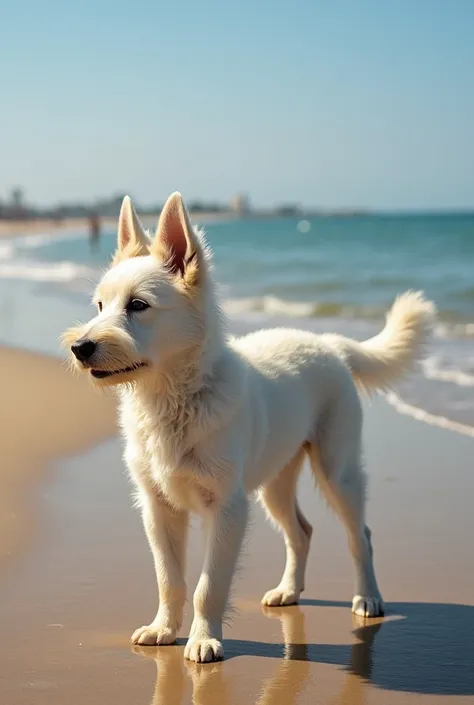   on the beach