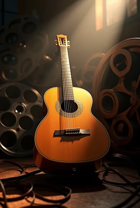 Classical guitar, directional light, reels 