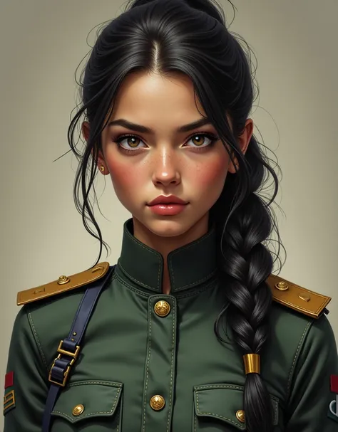 Majestic image, Hero type, Degurechaff asked, simple background, masterpiece, Best quality, high quality, a high resolution, absurdity, award-winning, professional, against faith, for the family, excellent commander, platoon commander, woman, , Young woman