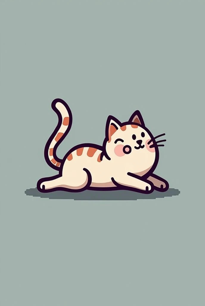 A company logo called LazyCat Games, with an 8-bit cat stretching